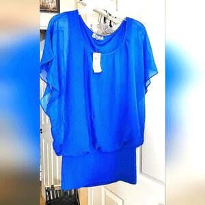 Flutter Blue Women's Top